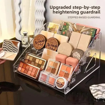 Acrylic Cosmetic Storage Box – Transparent Makeup Organizer - Clarify.pk