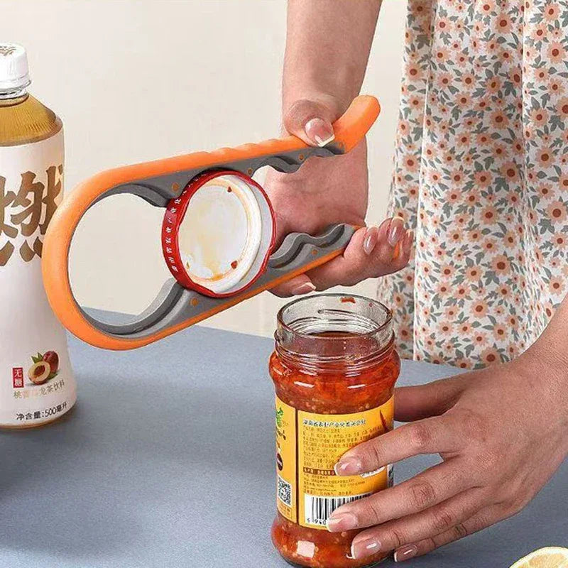 4-in-1 Multi-Function Opener Set – Bottle, Jar & Can Opener - Clarify.pk