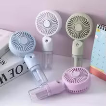 Portable Rechargeable Mist Fan with 3 Wind Speed Modes