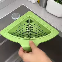 Magnetic Corner Sink Drain Basket – Foldable Mesh Kitchen Strainer & Waste Filter (Random Colours)