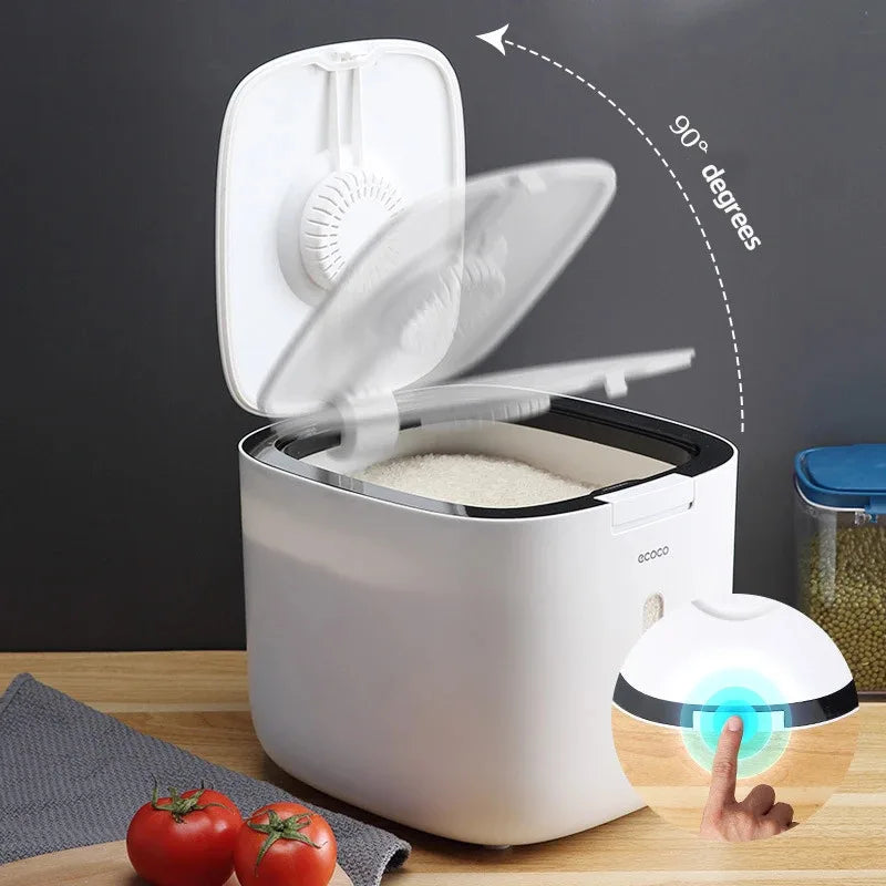 Ecoco 5kg Smart Rice Box – Airtight Grain Storage Station