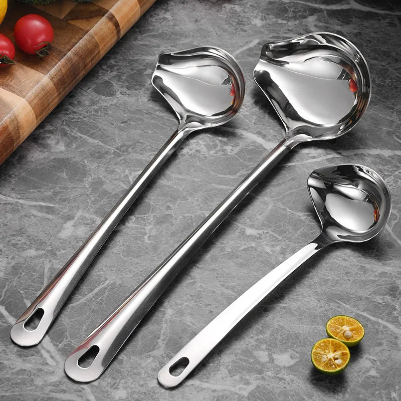 Stainless Steel Duckbill Spoon – Long Handle Sauce Ladle