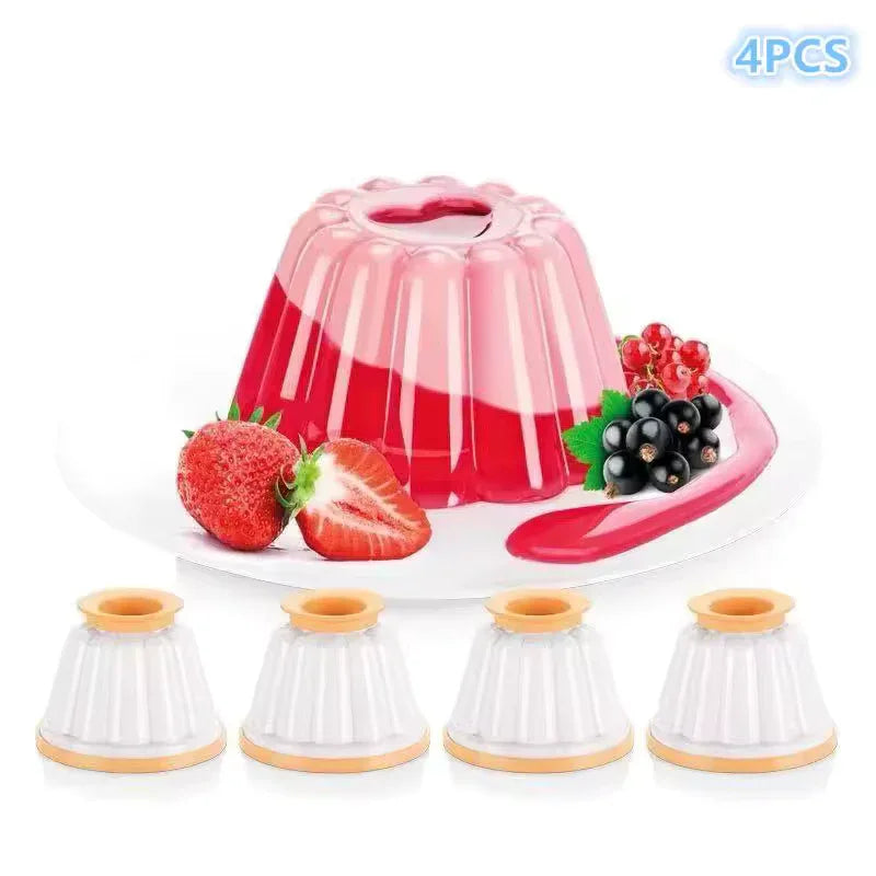 Plastic Pudding & Jelly Molds with Lids – Dessert Cups