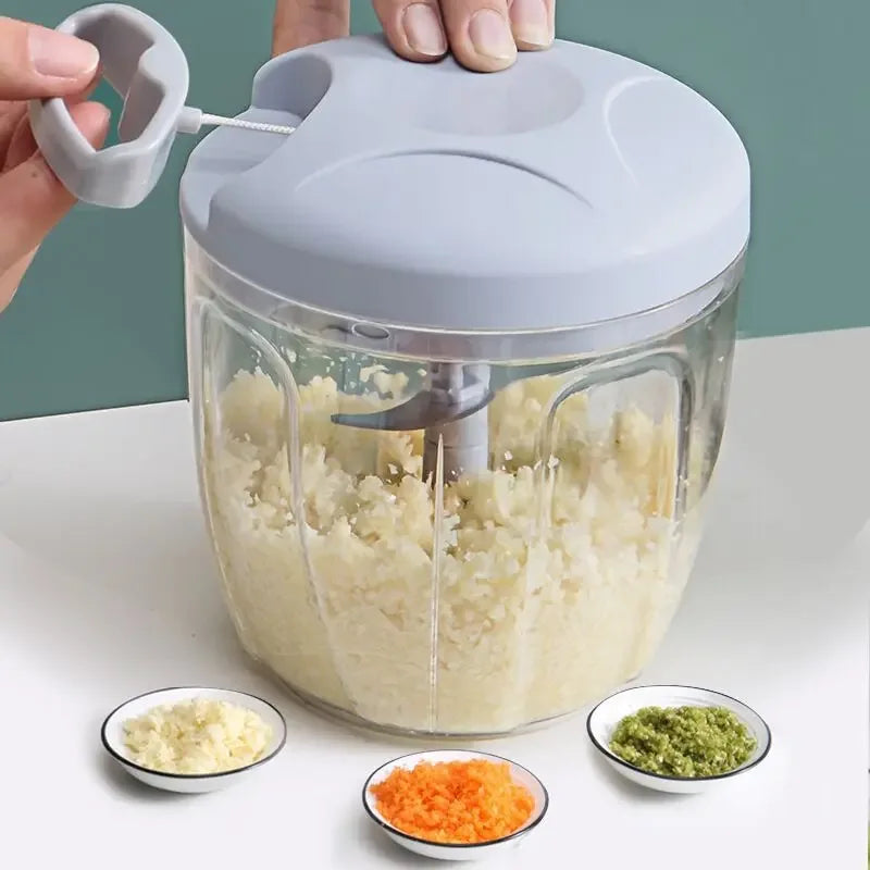 Spin Blade Chopper – Manual Vegetable Cutter - Clarify.pk