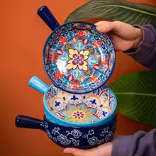 Ceramic Soup & Noodle Bowl with Handle