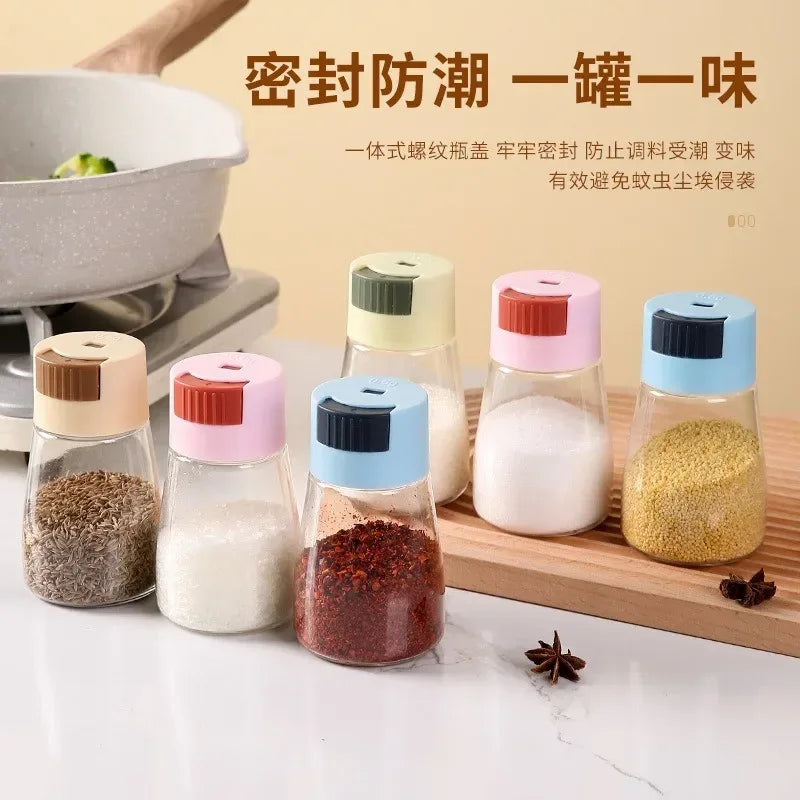 High Quality Glass Salt Shaker – Adjustable Seasoning Jar (Random Design)