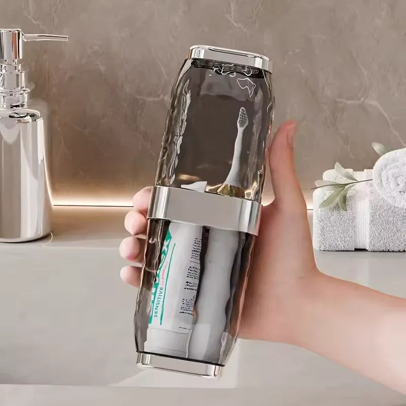 Large Acrylic Travel Toothbrush Case – Durable & Leakproof - Clarify.pk