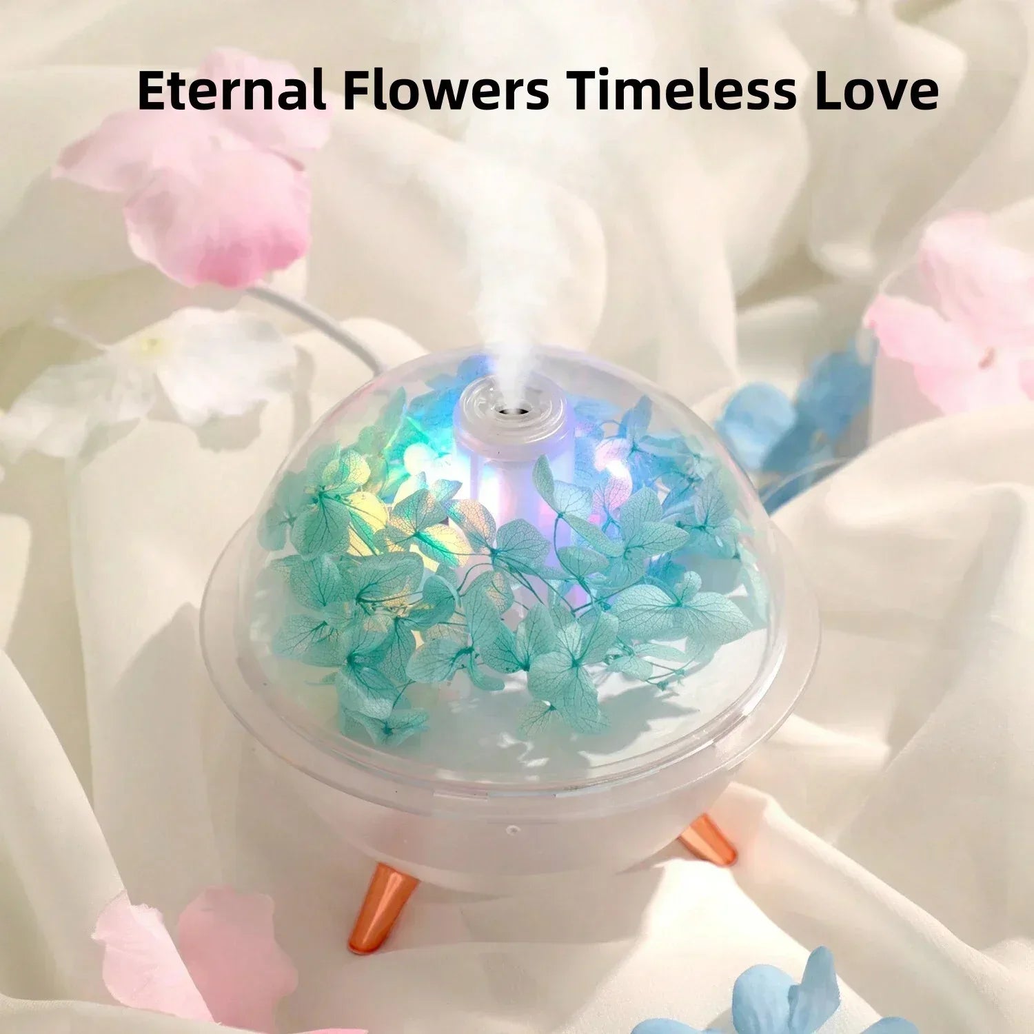 Eternal Flower Air Humidifier – USB Aroma Diffuser - Clarify.pk