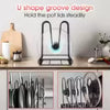 Heavy-Duty 8-Tier Adjustable Pot and Pan Organizer Rack