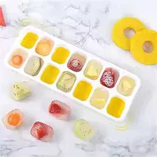 14-Grid Ice Cube Tray with Lid – Easy-Release Freezer Mold - Clarify.pk