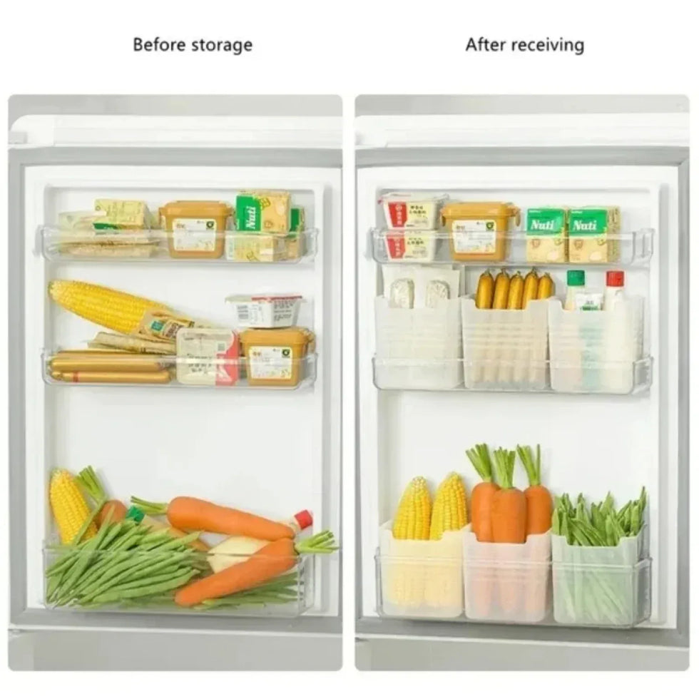 Refrigerator Food Fresh Box – Fridge Organizer Container (4pcs set) - Clarify.pk