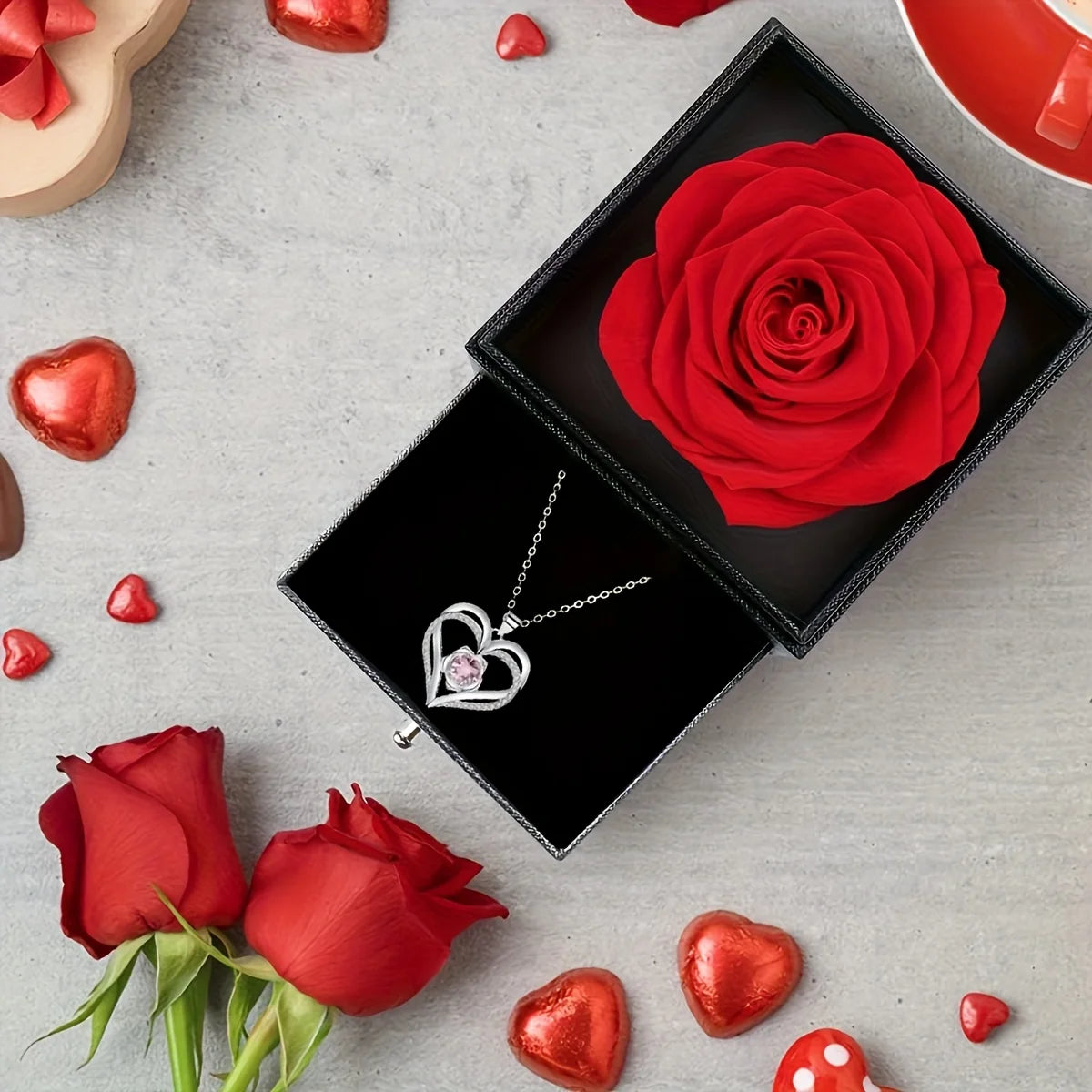 Eternal Red Rose Gift Box for Her
