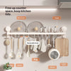 Suction Cup Kitchen Hook Rack | No-Drill Wall Organizer