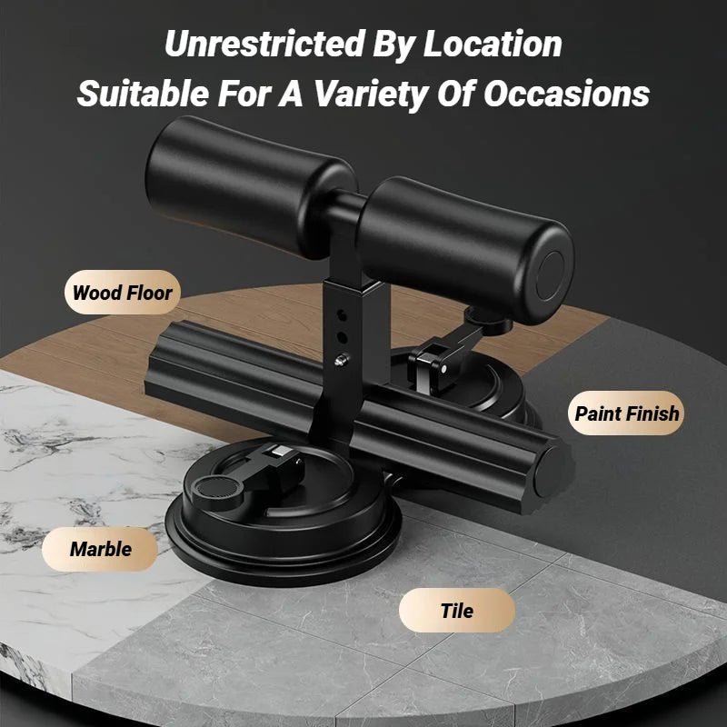 Abdominal Muscle Exerciser With Resistance Band Sit-Up Aid Gym Equipment For Home Exercise Adjustable Suction Cups Sit Up