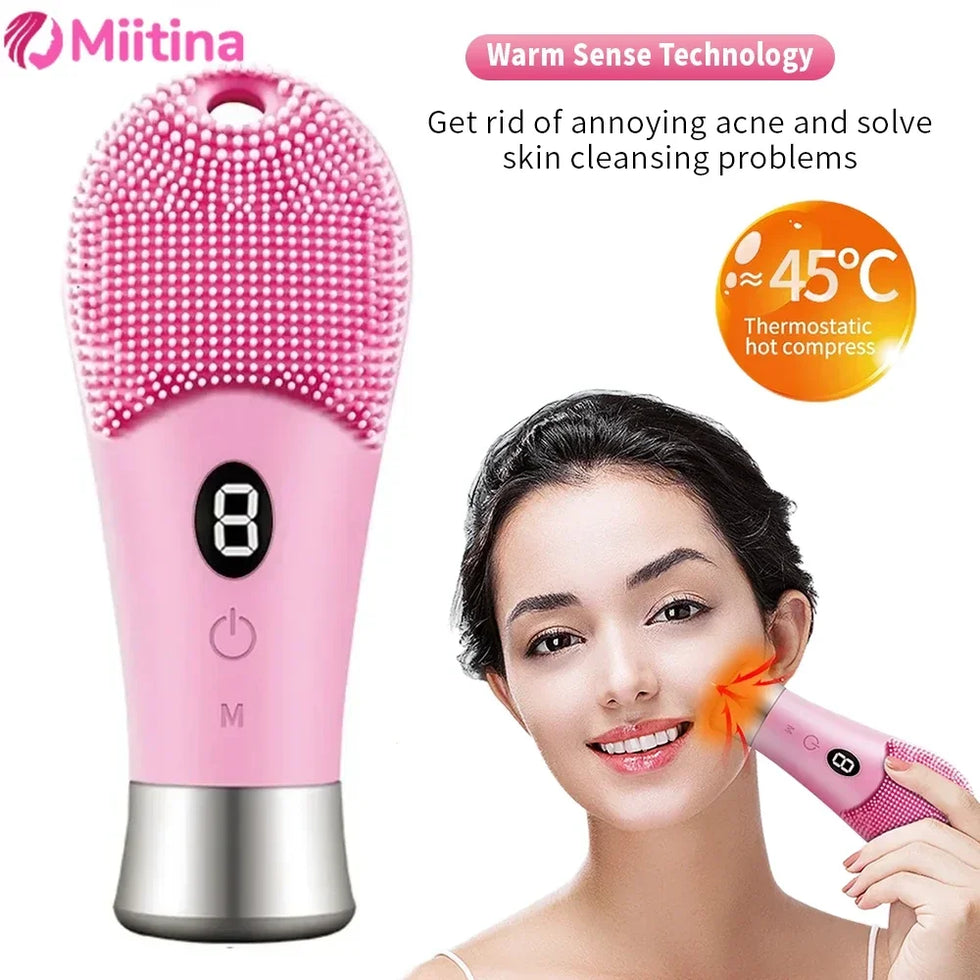 Electric Ultrasonic Facial Cleansing Brush