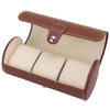 3-Slot Watch Storage Box – PU Leather Organizer - Clarify.pk