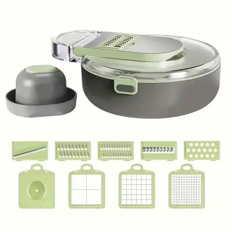 9-in-1 Vegetable Grinder & Cutter – Multifunctional Kitchen Tool
