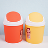 Desktop Swing-Lid Trash Can – Compact Waste Organizer
