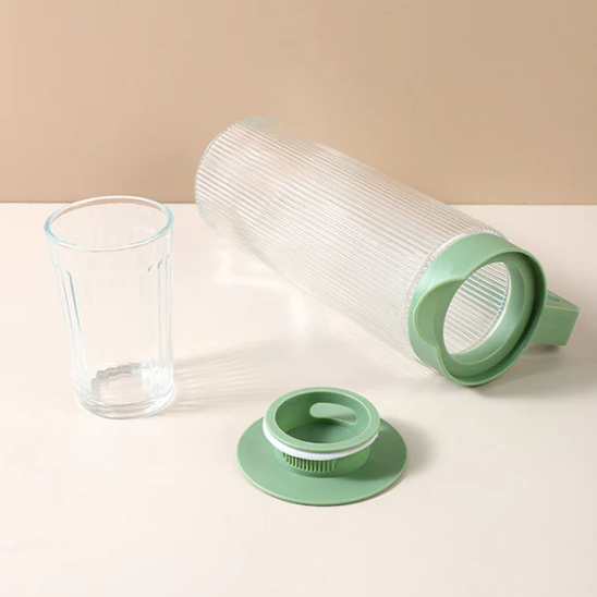 Elegant Water Pitcher Jug with 4 Matching Glasses – Serving Set
