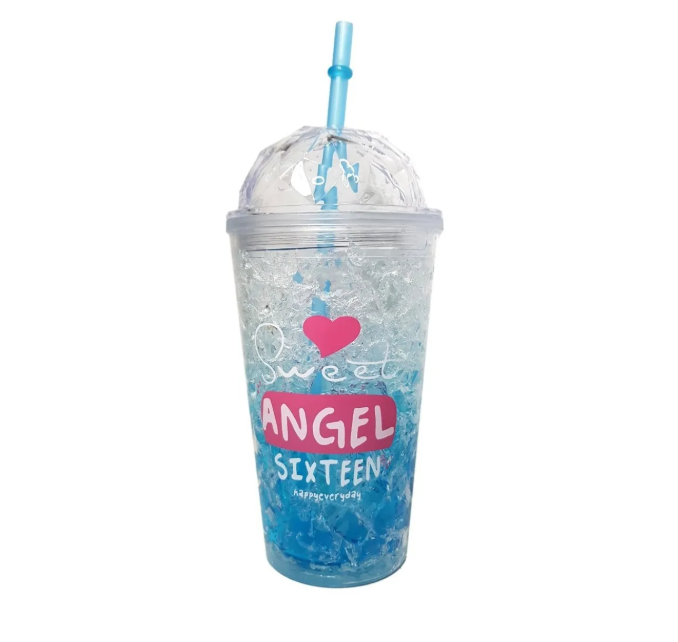 Ice Sand Textured Beverage Cup – 400ML Premium Drinkware