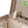 160-Liter Extra-Large Foldable Storage Box with Wheels – Heavy-Duty Organizer
