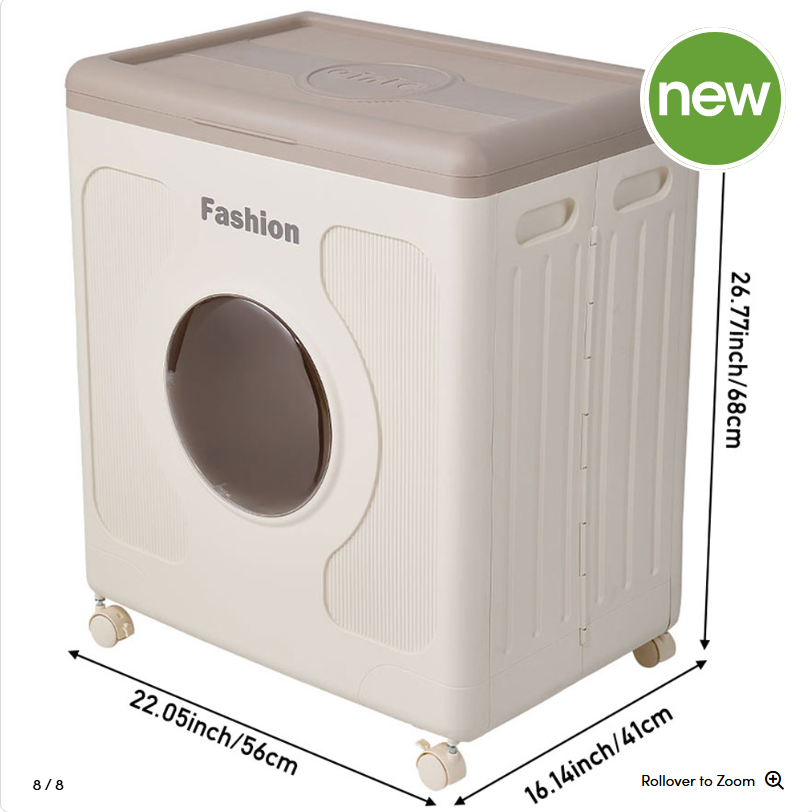 160-Liter Extra-Large Foldable Storage Box with Wheels – Heavy-Duty Organizer