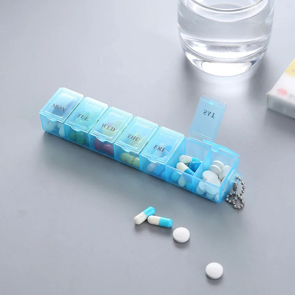 High-Durability Pill Organizer Box – Multi-Compartment (each) - Clarify.pk