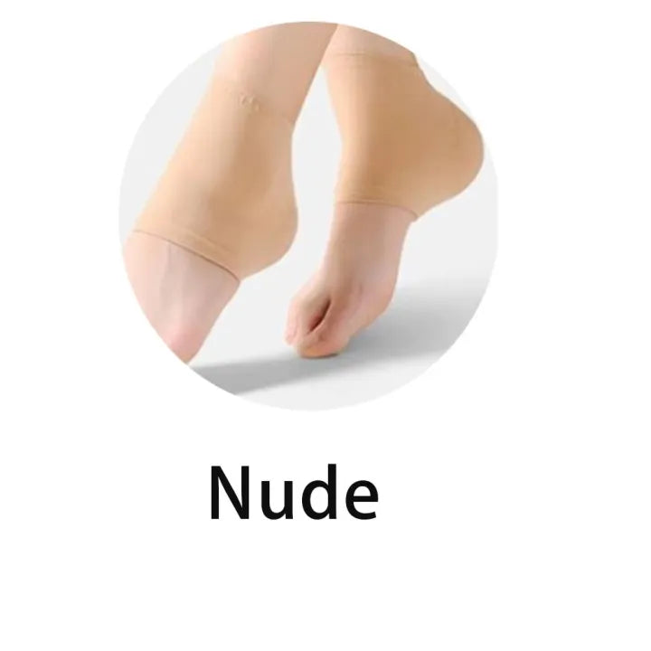 Silicone Gel Heel Protector Socks – Anti-Crack, Moisturizing Half Socks