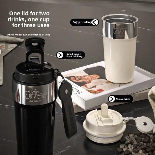 Double-Sided Insulated Coffee Cup – 316 Stainless Steel - Clarify.pk