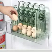 Egg Storage Box – Refrigerator Organizer & Fresh-Keeping Tray - Clarify.pk
