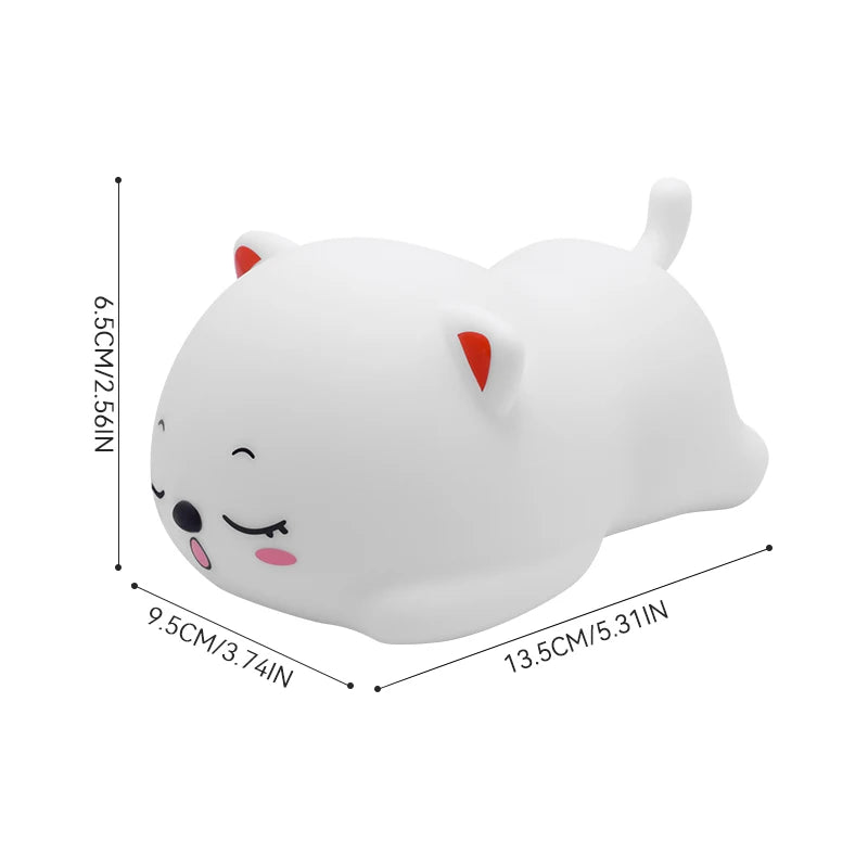 Snoring Cat Night Light,Touch-control Dimming,Charging & Timing ,Ideal for Home Decor,Perfect Gift Choice