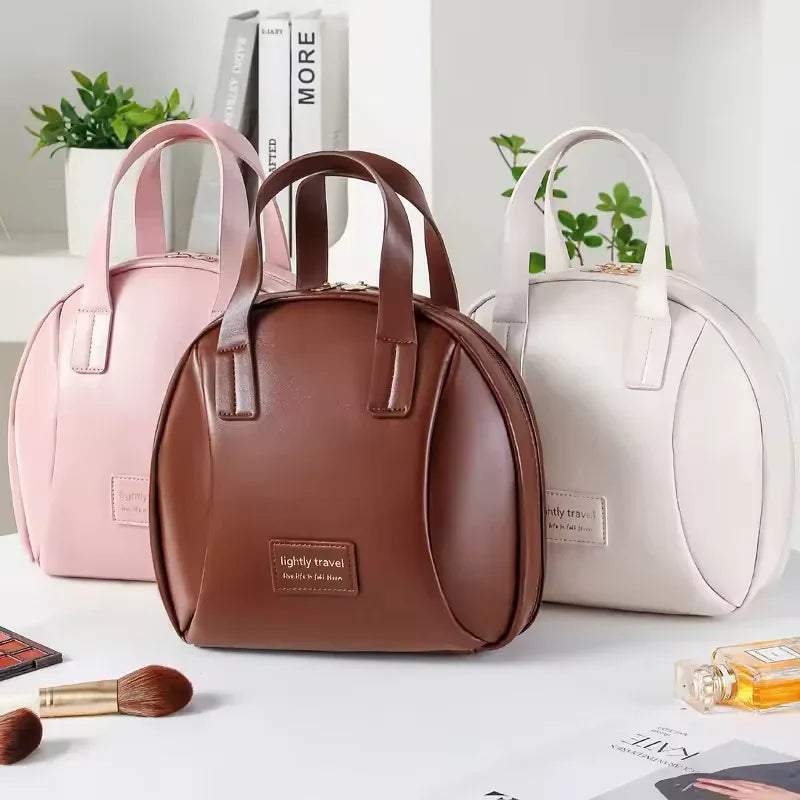 Large Capacity Women’s Makeup Bag – Portable High-End Travel Toiletry Organizer - Clarify.pk