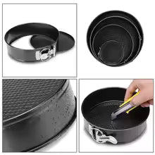 3-Piece Professional Non-Stick Springform Cake Pan Set
