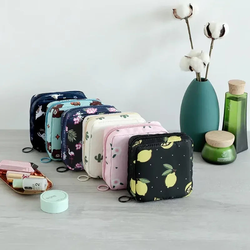 Women’s Tampon & Sanitary Pad Organizer Bag (Random) - Clarify.pk