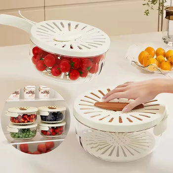 Fruit Drain Basket Strainer – Multi-Purpose Washing Bowl - Clarify.pk