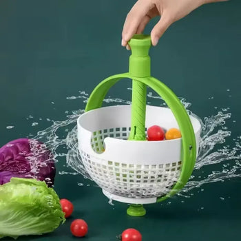 Rotating Drainage Basket – Vegetable & Fruit Spinner - Clarify.pk