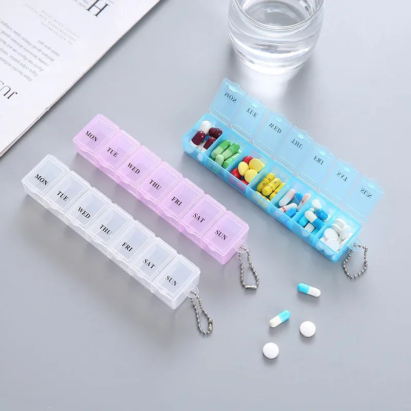 High-Durability Pill Organizer Box – Multi-Compartment (each) - Clarify.pk