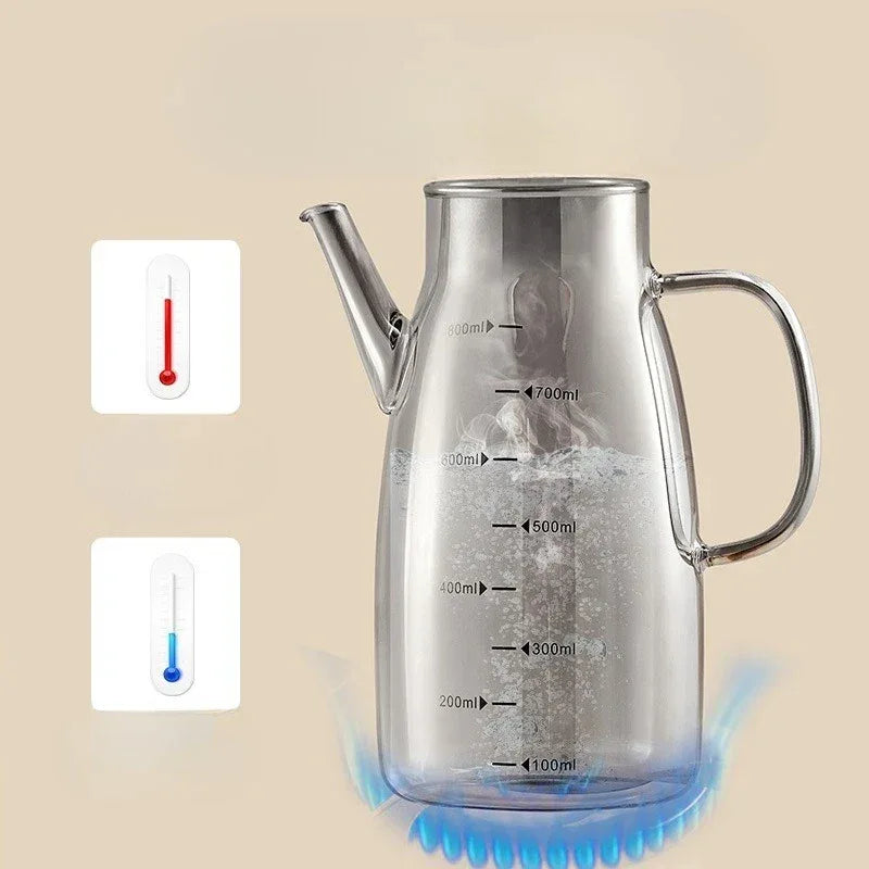 Steel Cap Oil Jug – Kitchen Pouring Container - Clarify.pk