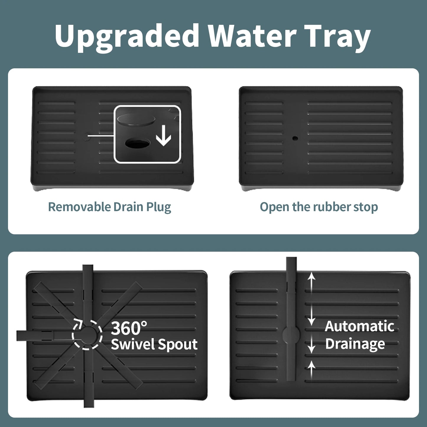 2tier Multipurpose Dish drying Rack for Kitchen countertop with Cups rack Utensil Holder Cutting Board Space-Saving Black White