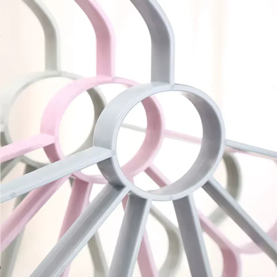 Multi-Layer Flower Clothes Hanger – Space Saving Wardrobe Organizer - Clarify.pk