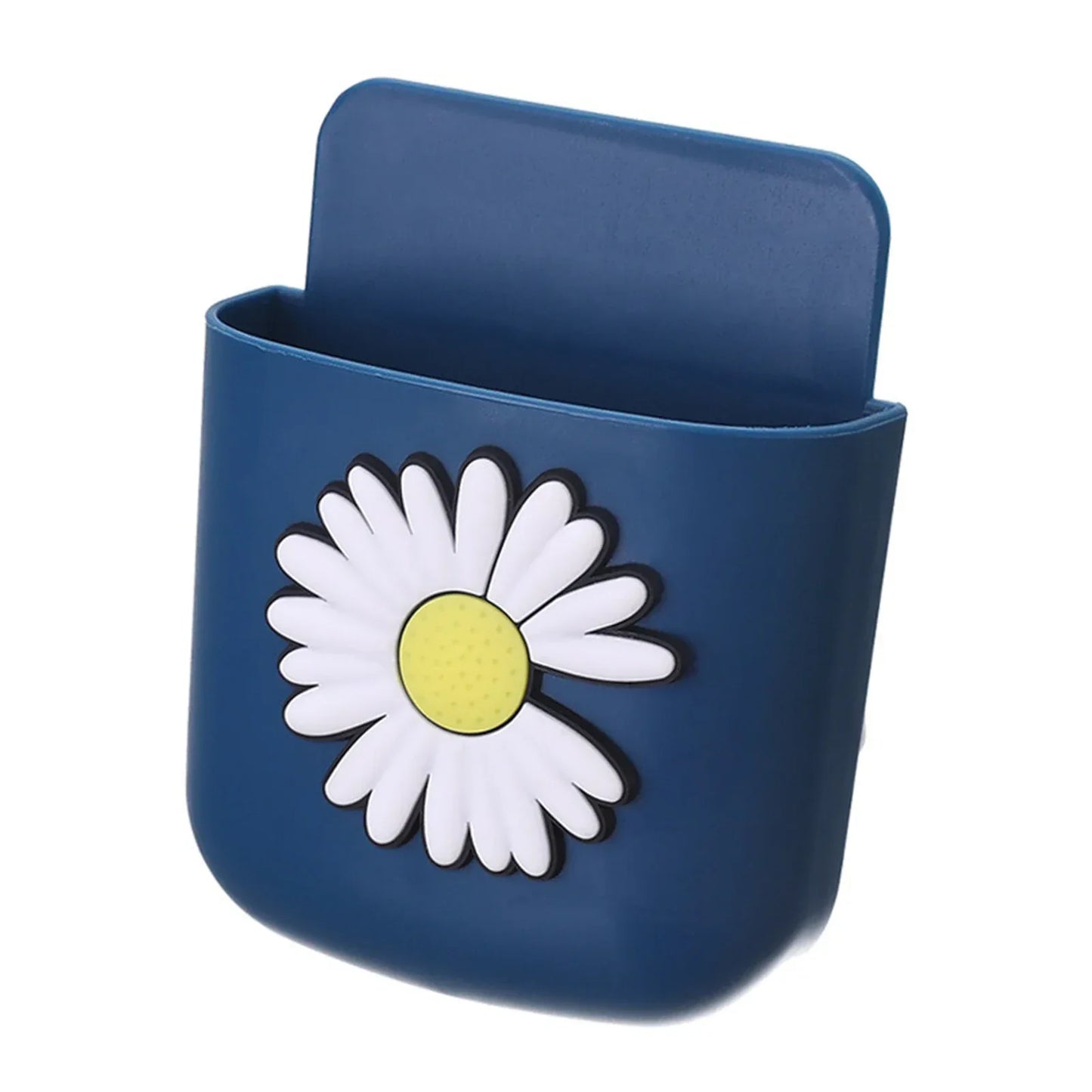 Punch-Free Wall Mounted Organizer Box – Remote & Phone Holder (Random Color) - Clarify.pk