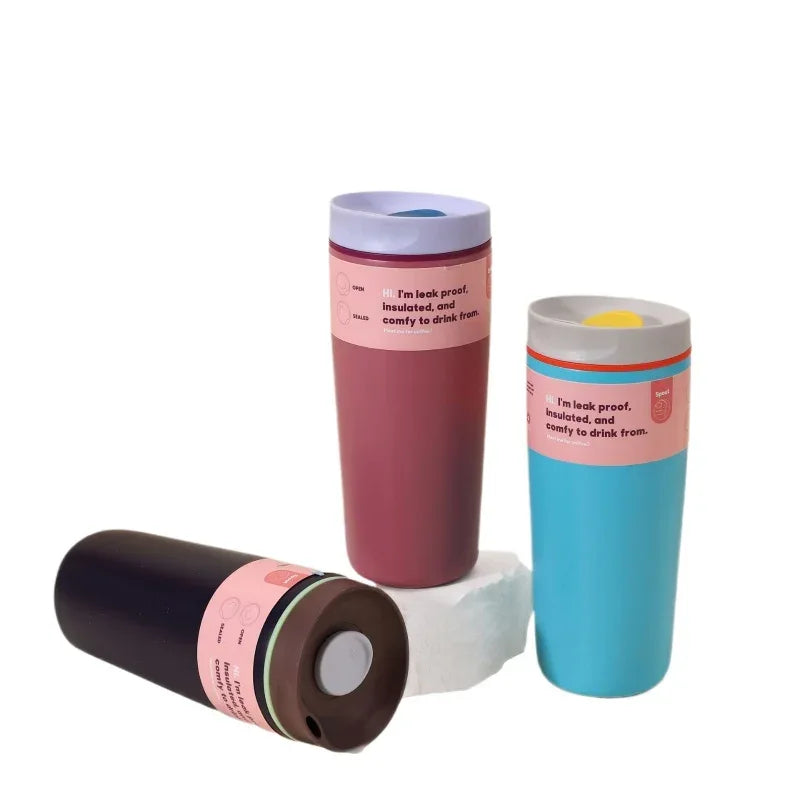 Minimalist Stainless Steel Coffee Cup – Insulated Travel Mug (Each) - Clarify.pk