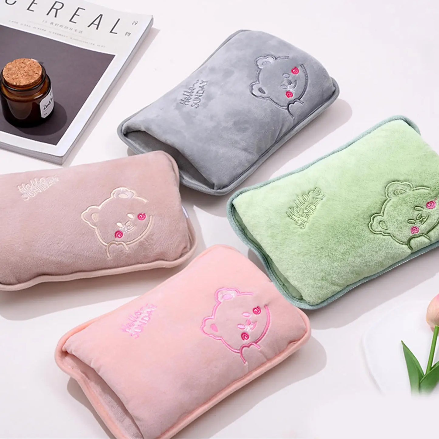 Electric Hot Water Bottle – Heat Pad for Pain Relief