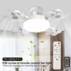 2-in-1 Drone Design Ceiling Fan Light Bulb - Remote Control LED Fan Lamp