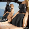 Car Lumbar & Neck Support Pillow Set – Memory Foam (2pcs Set)