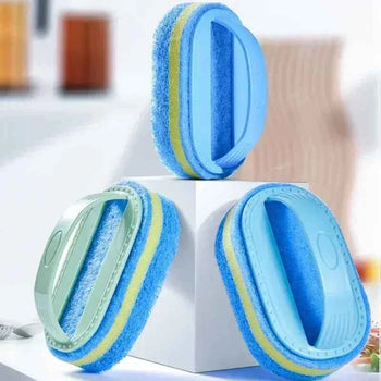 Magic Cleaning Sponge - Thickened Stain Removing Brush for Pot, Tile, Kitchen, Toilet, and Bathroom Cleaning - Clarify.pk