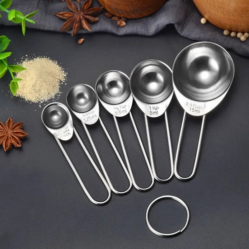 5Pcs Measuring Spoon Set – Baking & Coffee Tools