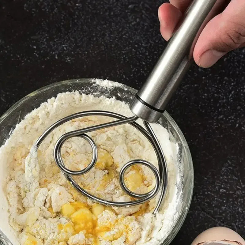 ہینڈل کے ساتھ سٹینلیس سٹیل آٹا Whisk