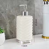 Modern Wave-Texture Ceramic Liquid Soap Dispense