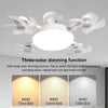 2-in-1 Drone Design Ceiling Fan Light Bulb - Remote Control LED Fan Lamp